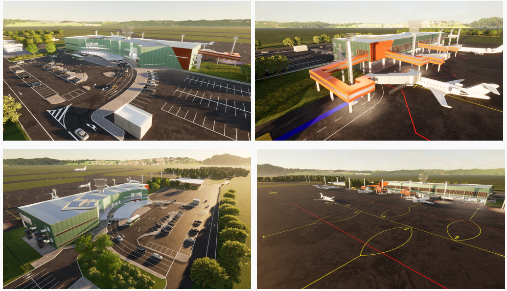 Projetos aeroportuários BIM